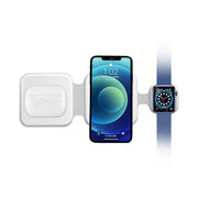 3-in-1 Magnetic Foldable Wireless Charging Station – Multi-Device Fast Charger for Smartphones & Gadgets