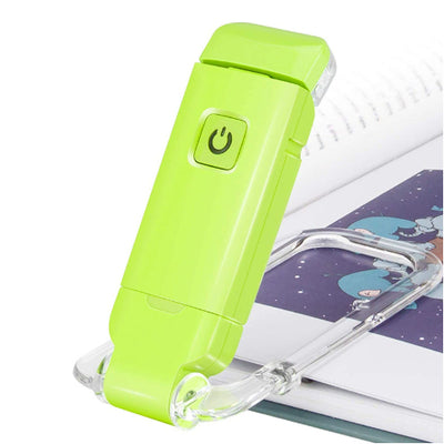 Ultra-Slim USB Rechargeable Book Light – Adjustable Eye-Care LED with Portable Clip Bookmark Design