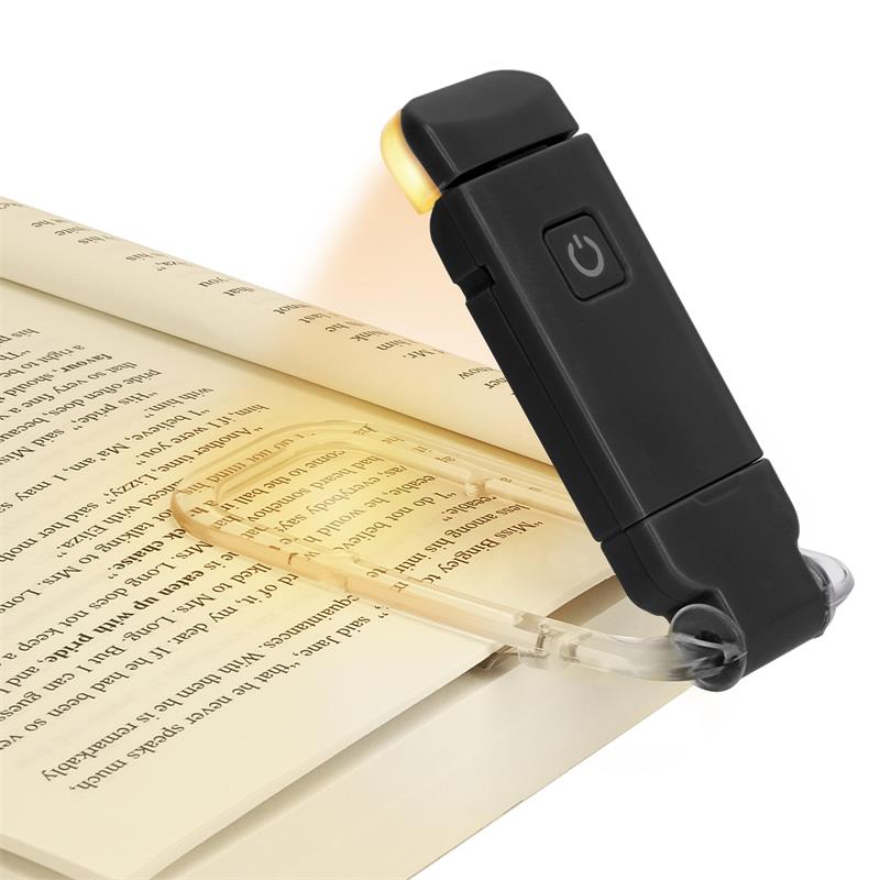 Ultra-Slim USB Rechargeable Book Light – Adjustable Eye-Care LED with Portable Clip Bookmark Design
