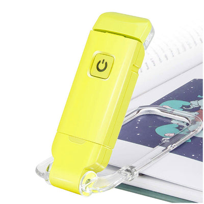 Ultra-Slim USB Rechargeable Book Light – Adjustable Eye-Care LED with Portable Clip Bookmark Design