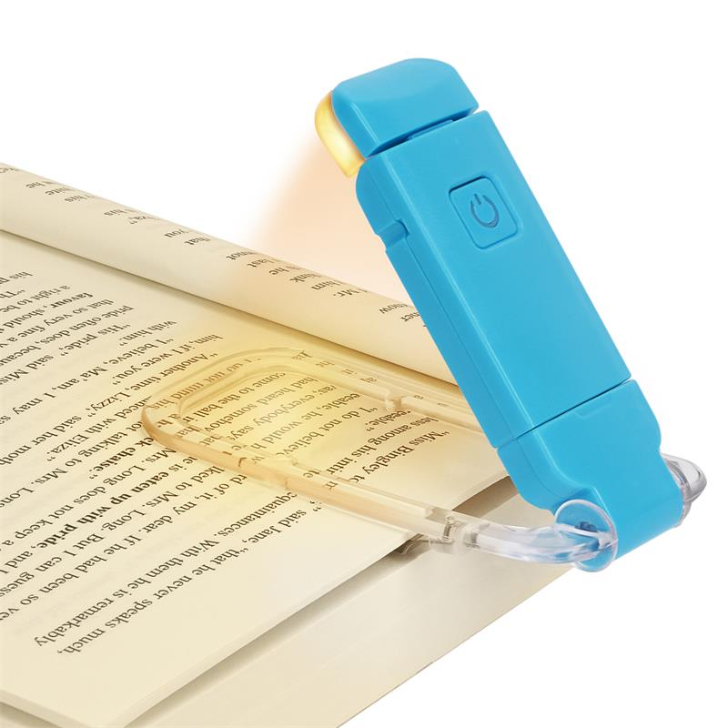 Ultra-Slim USB Rechargeable Book Light – Adjustable Eye-Care LED with Portable Clip Bookmark Design
